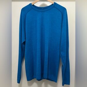 Lululemon Men’s lightweight long sleeve shirt blue size L EUC